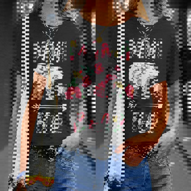 Tenues Florales Assorties Maman Ours Un Petit T-Shirt Cadeaux pour elle