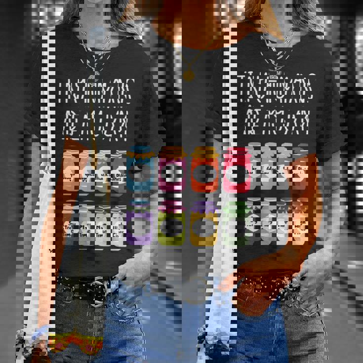 Tiny Humans Are My Jam 幼稚園保育士 長袖tシャツ Tシャツ 彼女への贈り物