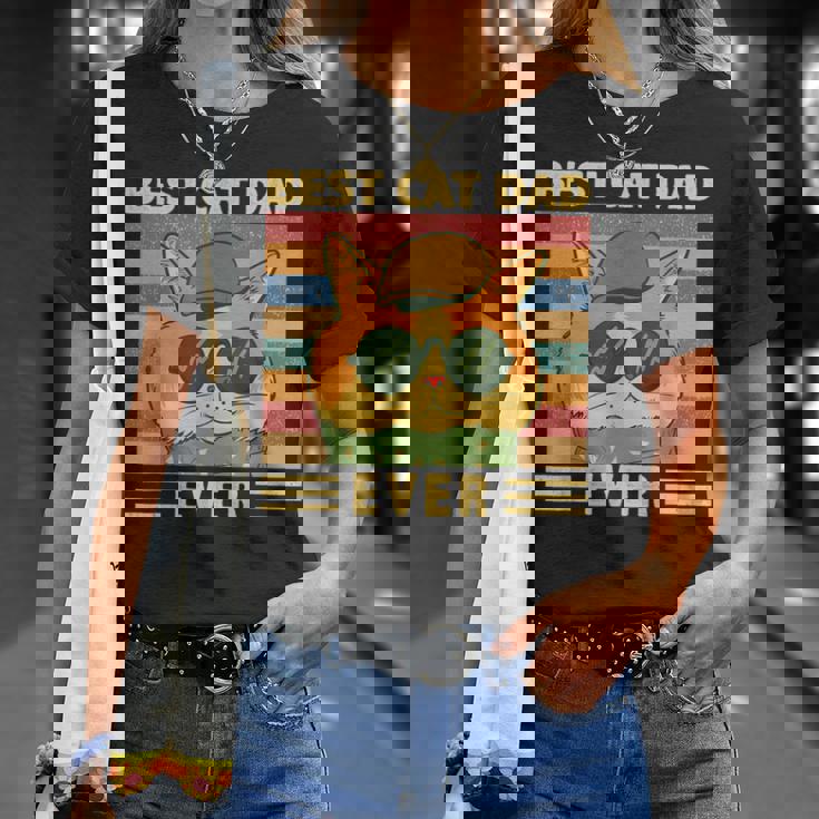 Unico Personalizzato Migliore Gatto Papà Maiintage Gatto Papà Maglietta Regalos para ella