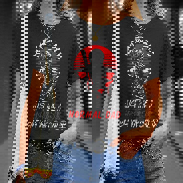 Uomo Kendo Papà Giappone Arti Marziali Padre Combattente Guerriero Giapponese Maglietta Regalos para ella