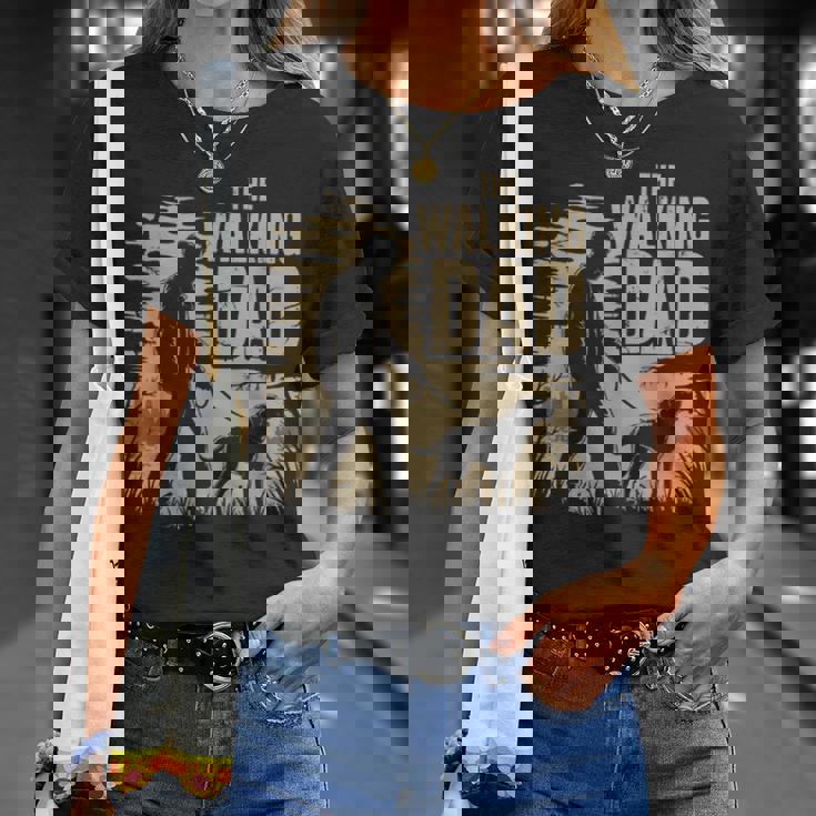 Uomo The Walking Dad Per Festa Del Papà Gassi Camminare E Cani Papà Maglietta Regalos para ella