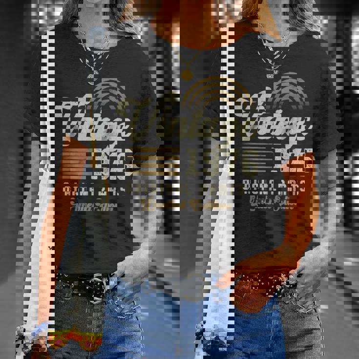 Vintage 1976 オリジナルパーツ 50歳の誕生日 Tシャツ 彼女への贈り物