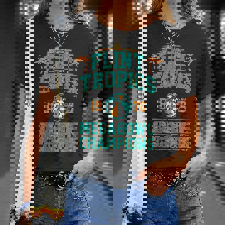 Vintage Flint Tropics Retro Megabowl Champions Volleyball T-Shirt Gifts for Her