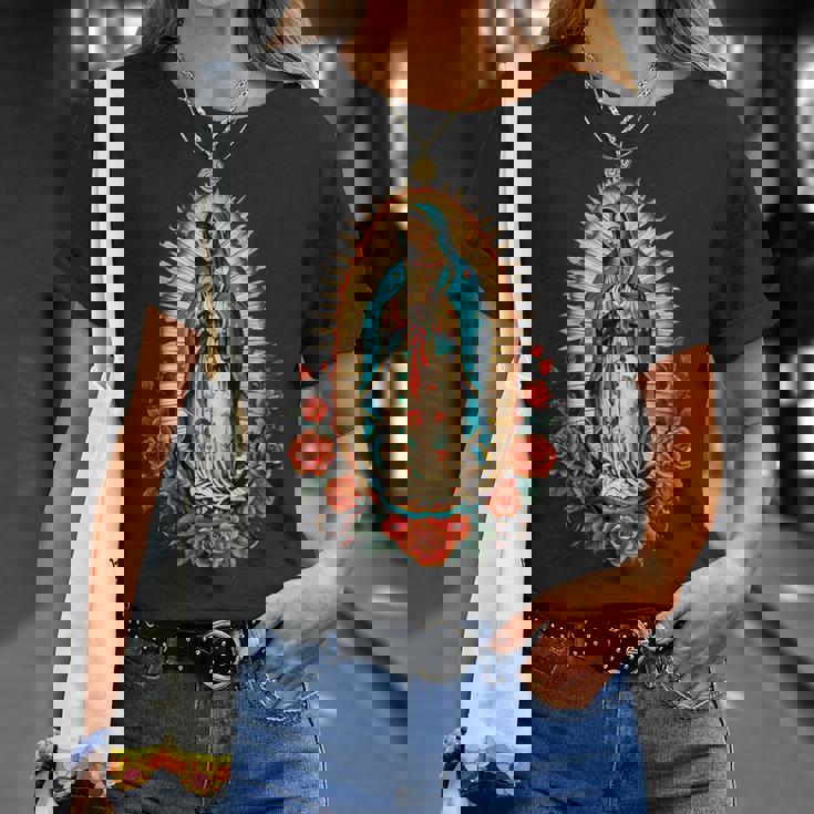 Virgen De Guadalupeirgen María Nuestraeñora De Guadalupe Camiseta unisex Regalos para ella