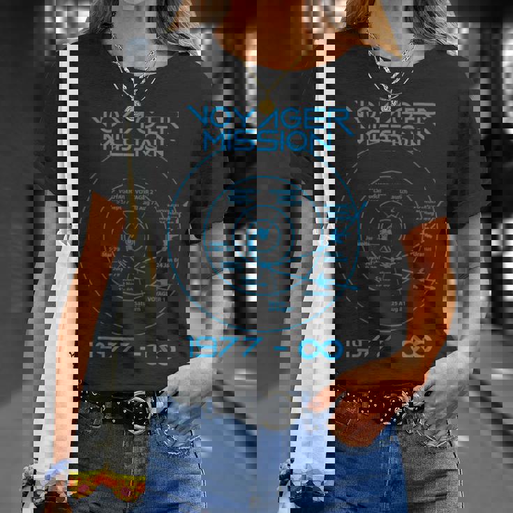 Voyager 12探査機の宇宙探査軌道 Tシャツ 彼女への贈り物