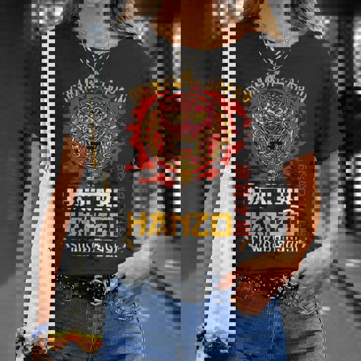 Warrior Warrior 沖縄 日本 はっとり 半蔵 剣と寿司 Tシャツ 彼女への贈り物