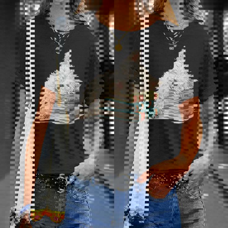 West Highland Terrier Books 犬種 ウェスティ Tシャツ 彼女への贈り物