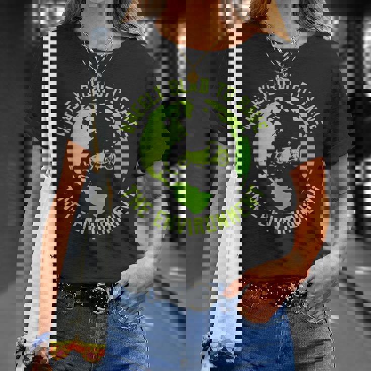 Wheelye Alegra Dealvar El Medio Ambiente Cargo Cargobike Camiseta unisex Regalos para ella