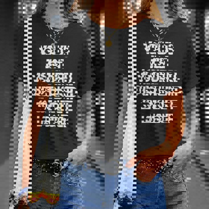 World's Most Wonderful プレストレストコンクリート労働者 Tシャツ 彼女への贈り物