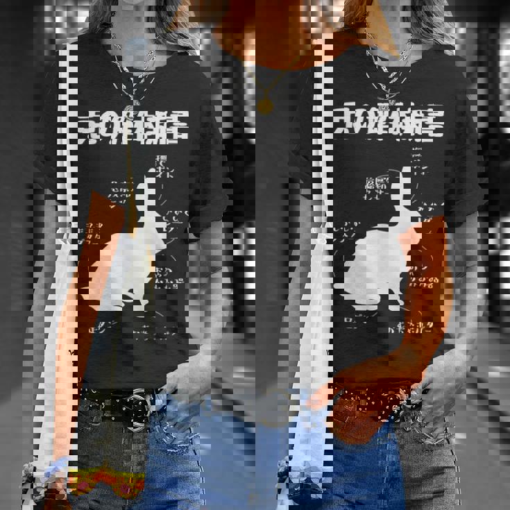 うさぎの解体新書 ウサギ好き うさぎ好き うさぎの飼い主 おもしろ かわいい うさぎ 兎 ウサギ Tシャツ 彼女への贈り物