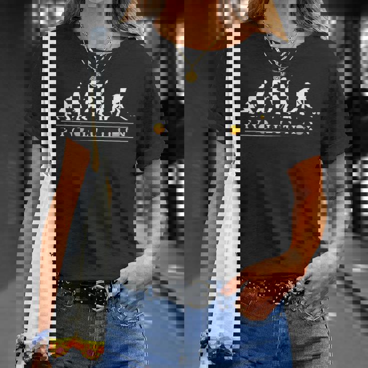 おもしろフィールドホッケー人類の進化 かっこいい ホッケーネタ デザイン フィールドホッケー選手 Tシャツ 彼女への贈り物