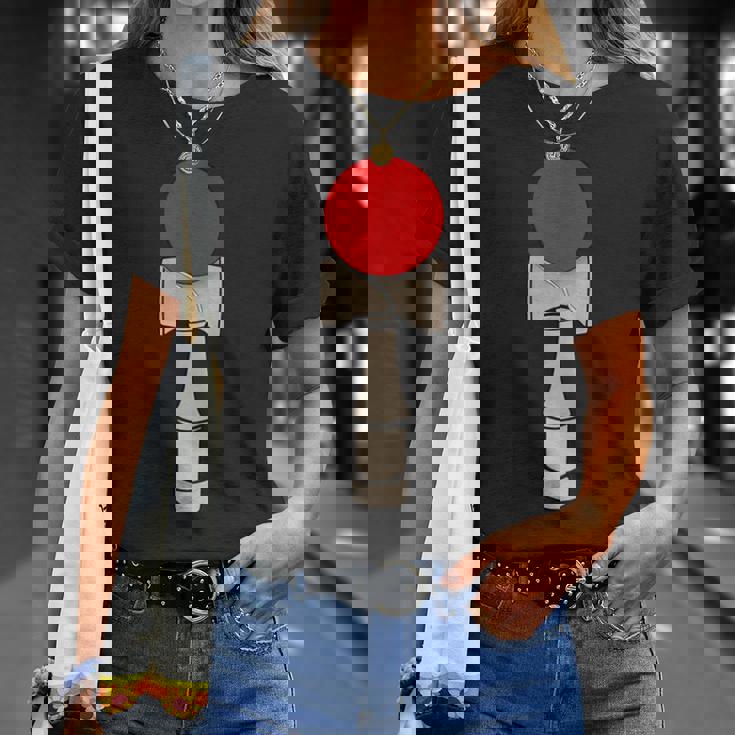 けん玉 日本製ボールとカップシャツ Tシャツ 彼女への贈り物