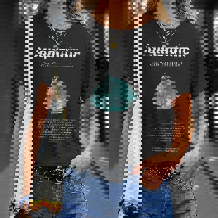 アクアマリンクリスタル 意味 アクアマリンの意味 定義 Tシャツ 彼女への贈り物