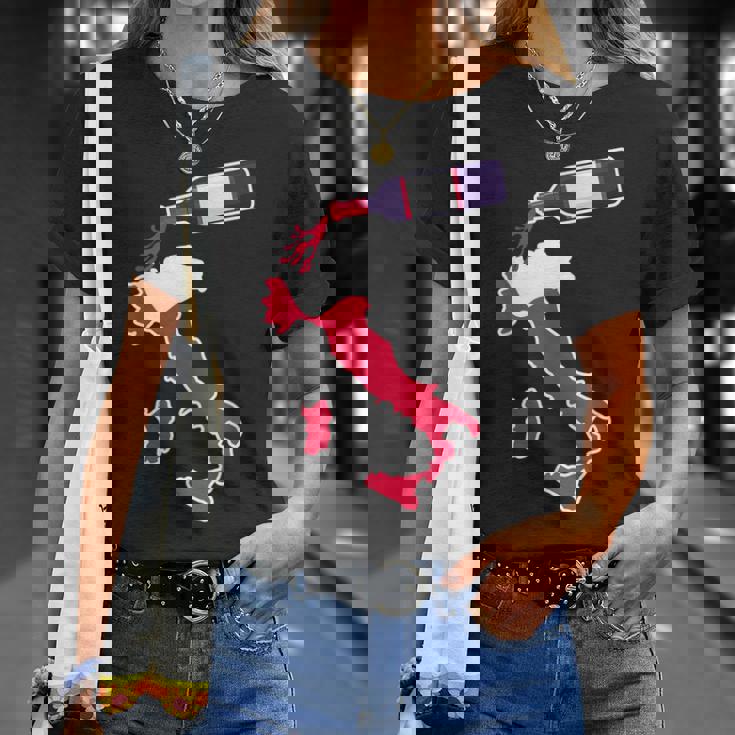 イタリアワインシャツ 地図 イタリアバケーション Tシャツ 彼女への贈り物