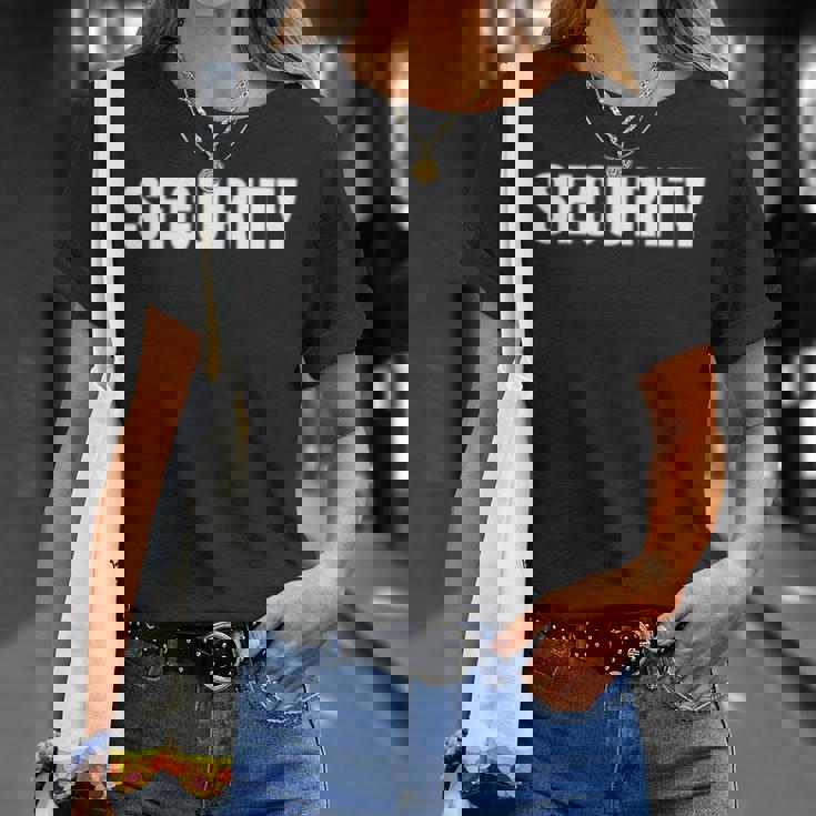 イベントのセキュリティ安全ガードの服装男性女性ecurity 長袖tシャツ Tシャツ 彼女への贈り物