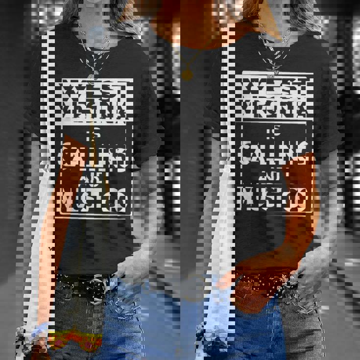 ウェストバージニアtシャツ Westirginia Is Calling And I Must Go Tシャツ 彼女への贈り物