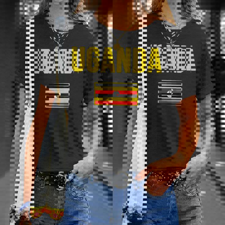 ウガンダ ウガンダの国旗 Tシャツ 彼女への贈り物