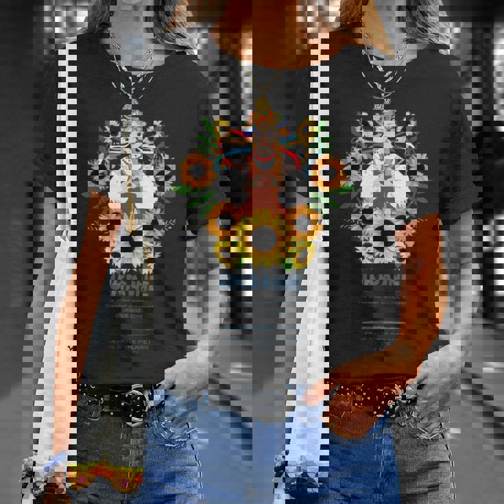 ウクライナガール、ウクライナを支援 Tシャツ 彼女への贈り物