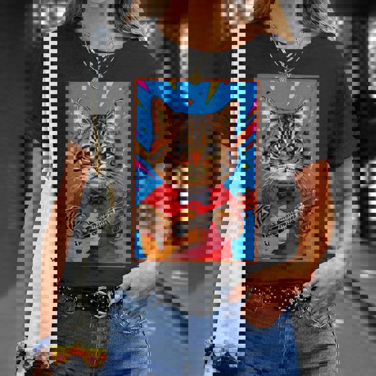 ウクレレ猫 Tシャツ 彼女への贈り物