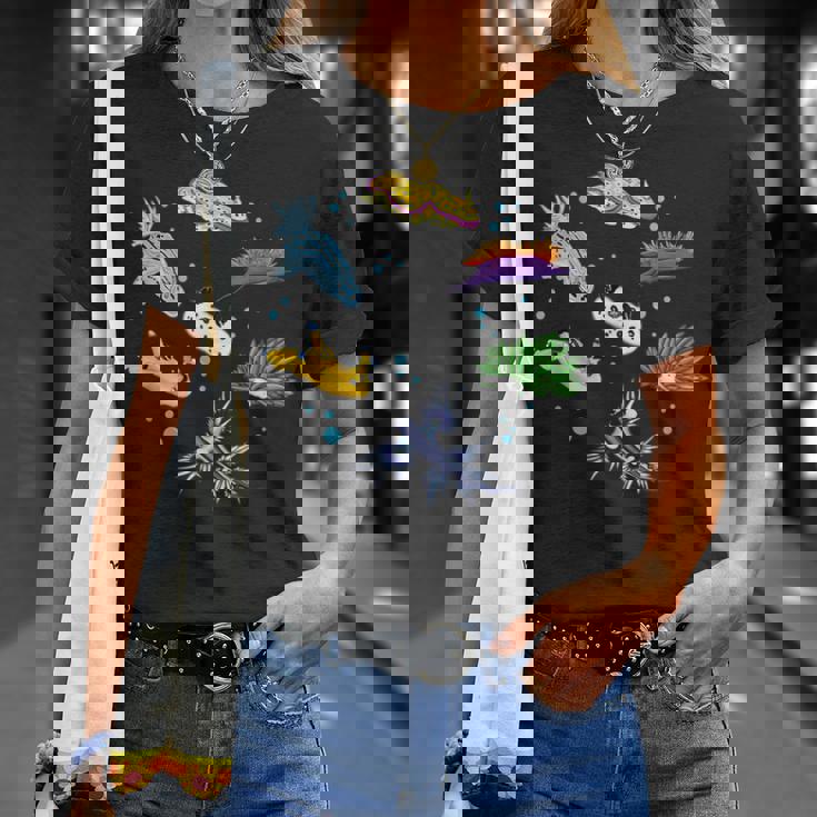 ウミウシ ウミウシ オーシャン スキューバ ダイバー シュノーケリング 水族館 Tシャツ 彼女への贈り物