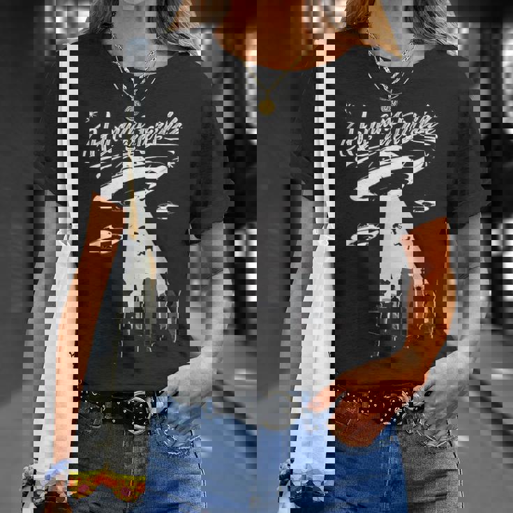 エイリアン誘拐 Ufo Humans Are Terrible Tシャツ 彼女への贈り物