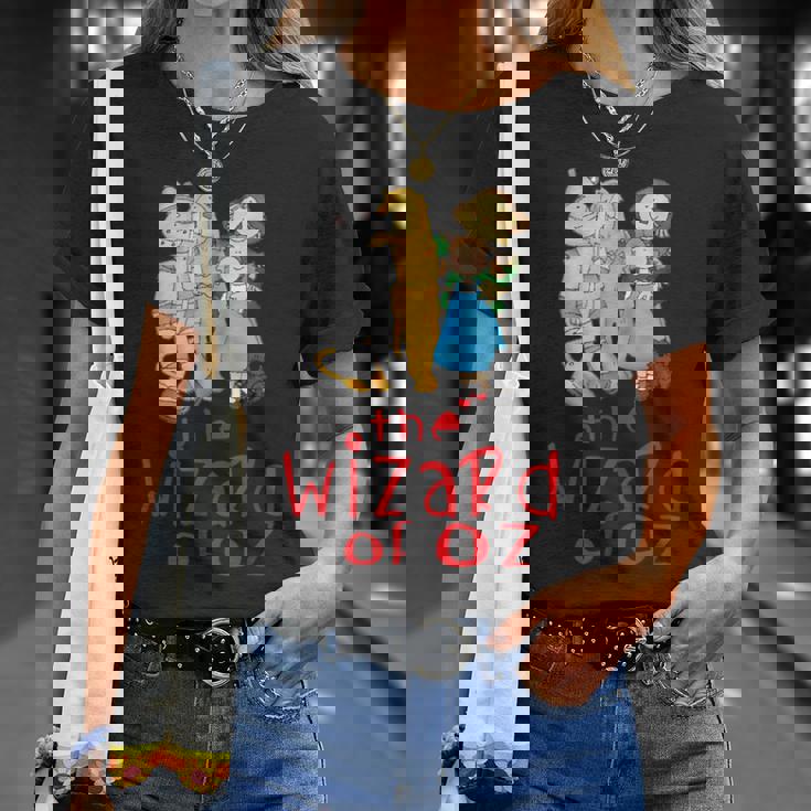 オズの魔法使い ヴィンテージ ファンタジー ドロシー ブリキの男 かかしライオン Tシャツ 彼女への贈り物