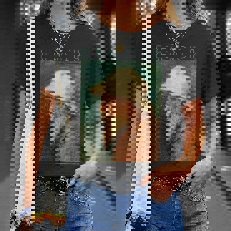 オーギュスト・ルノワール自画像 Tシャツ 彼女への贈り物