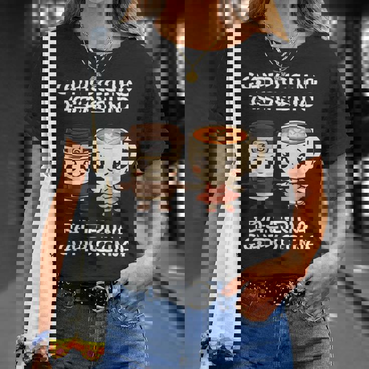 カワイイカプチーノ アサシーノ バレリーナ イタリアン ブレイン ミーム Tシャツ 彼女への贈り物