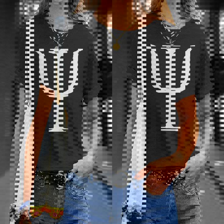 ギリシャ文字 Psi Tシャツ 彼女への贈り物