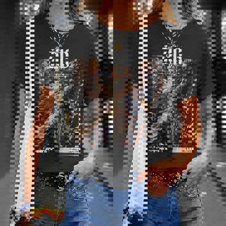 ギリシャ神ゼウス サンダーボルト Tシャツ 彼女への贈り物