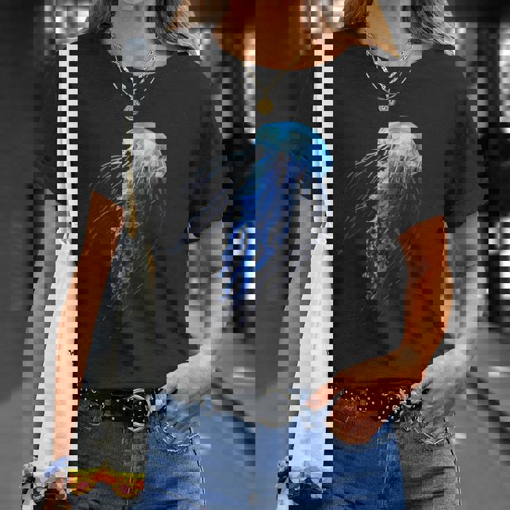 クラゲ 動物 動物園 アート クラゲ Tシャツ 彼女への贈り物