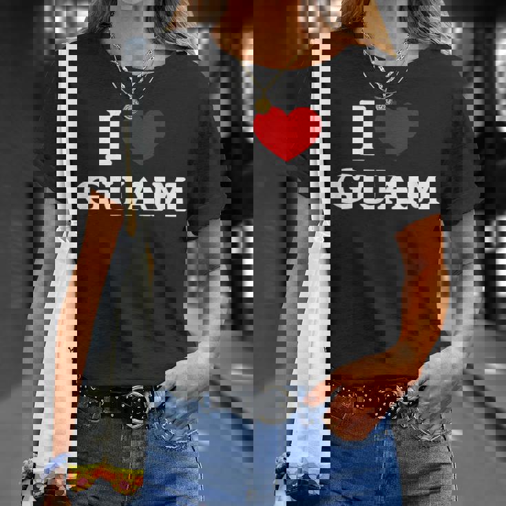 グアムアイハートグアムお土産i Love Guam Tシャツ 彼女への贈り物