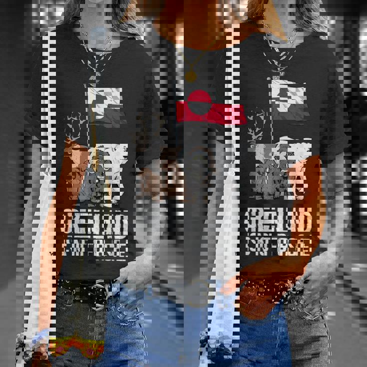 グリーンランド 非売品 グリーンランド 国旗 動物 グリーンランダー Tシャツ 彼女への贈り物