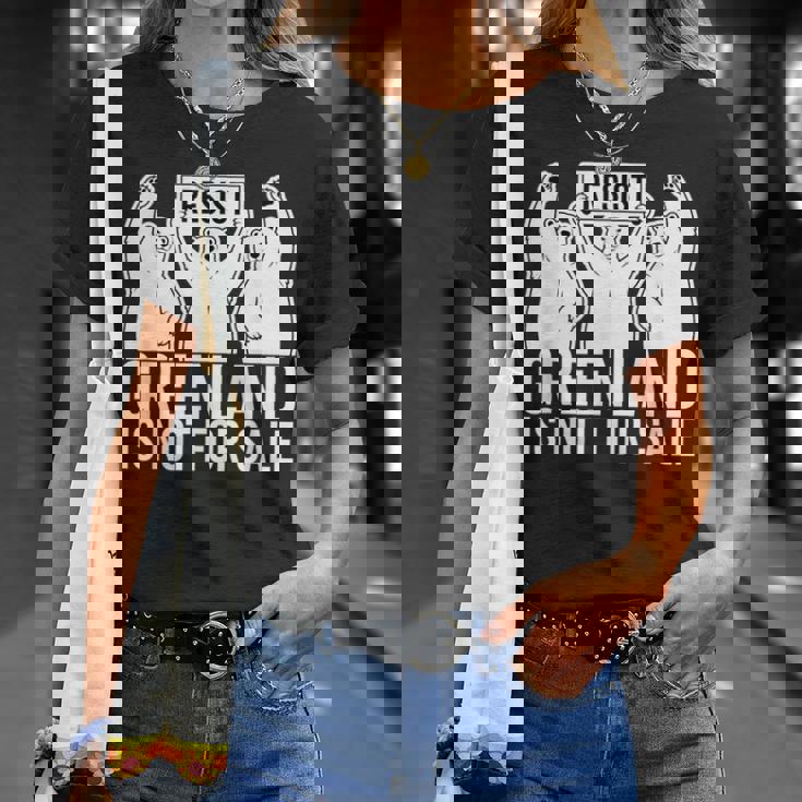 グリーンランドは非売品 シロクマ グリーンランド デンマーク Tシャツ 彼女への贈り物