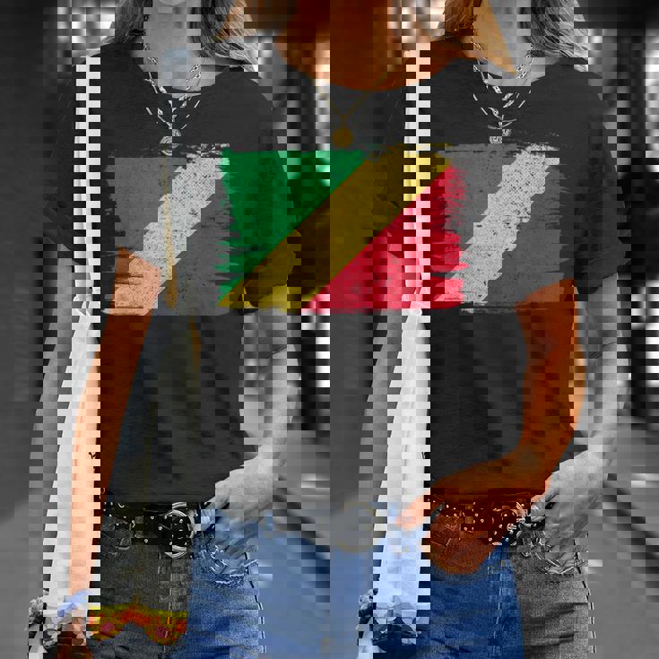 コンゴ民主共和国 旗 Democratic Republic Congo Flag Pride Proud Tシャツ 彼女への贈り物