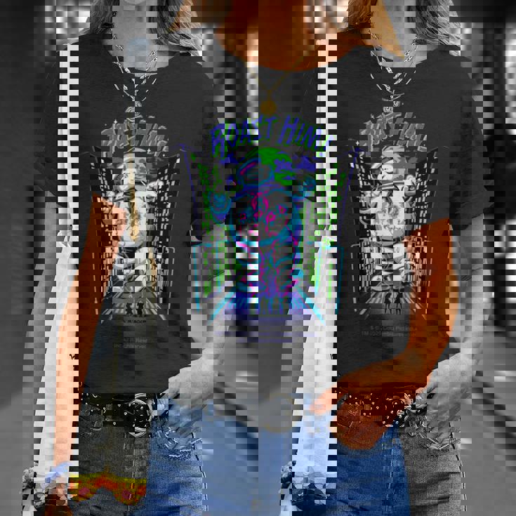 ゴーストバスターズ ハロウィンデザイン ローストヒムの楽しみ 長袖tシャツ Tシャツ 彼女への贈り物