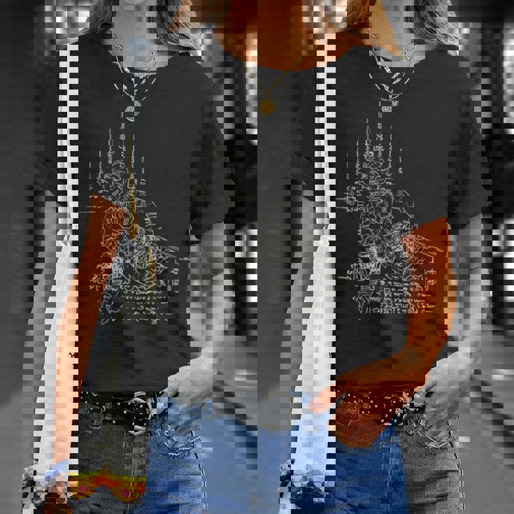 サックヤントタイタトゥーハヌマーン神話ヤントラタイギフト Tシャツ 彼女への贈り物