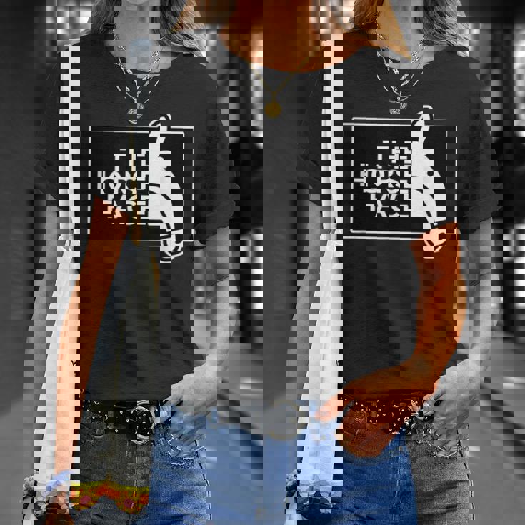 ザ・ホース・フェイス The Horse Face 午年 馬【十二支 干支】2026年 ブランド パロディ Tシャツ 彼女への贈り物