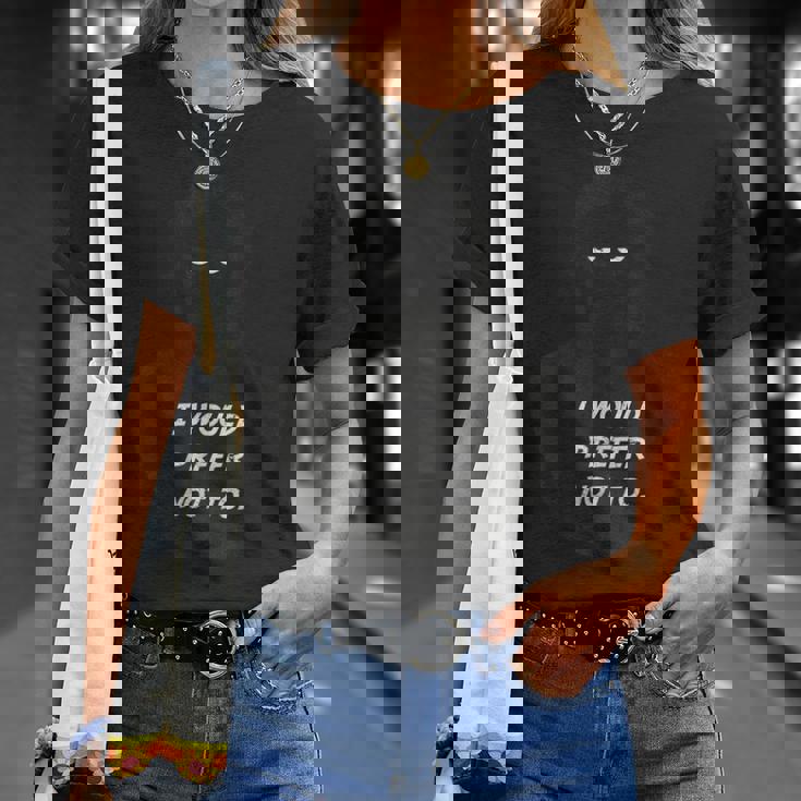 シャツは着たくない-ヴィンテージ・フィロソフィー・バートルビー Tシャツ 彼女への贈り物