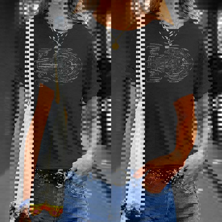 スタートレック ボイジャー スケマティック Tシャツ 彼女への贈り物