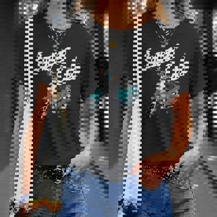 スーパーカブ 50 110 125 バイク ミニ モト スクーター カスタム 原付 二種 長袖tシャツ Tシャツ 彼女への贈り物