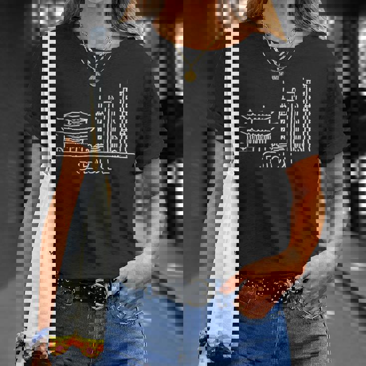 ソウルシティ韓国お土産ギフト 男性 女性 Tシャツ 彼女への贈り物