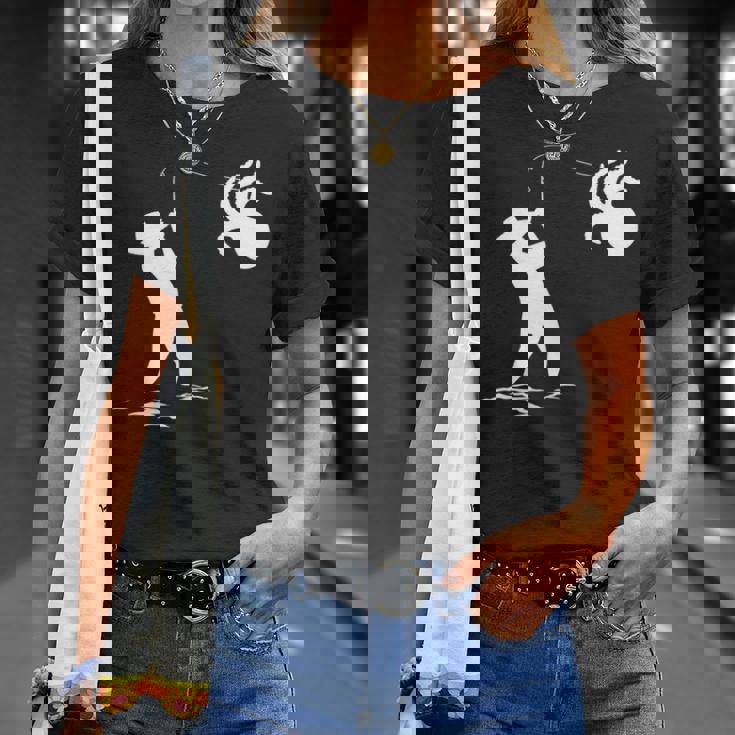 タコ釣り漁師 長袖tシャツ Tシャツ 彼女への贈り物