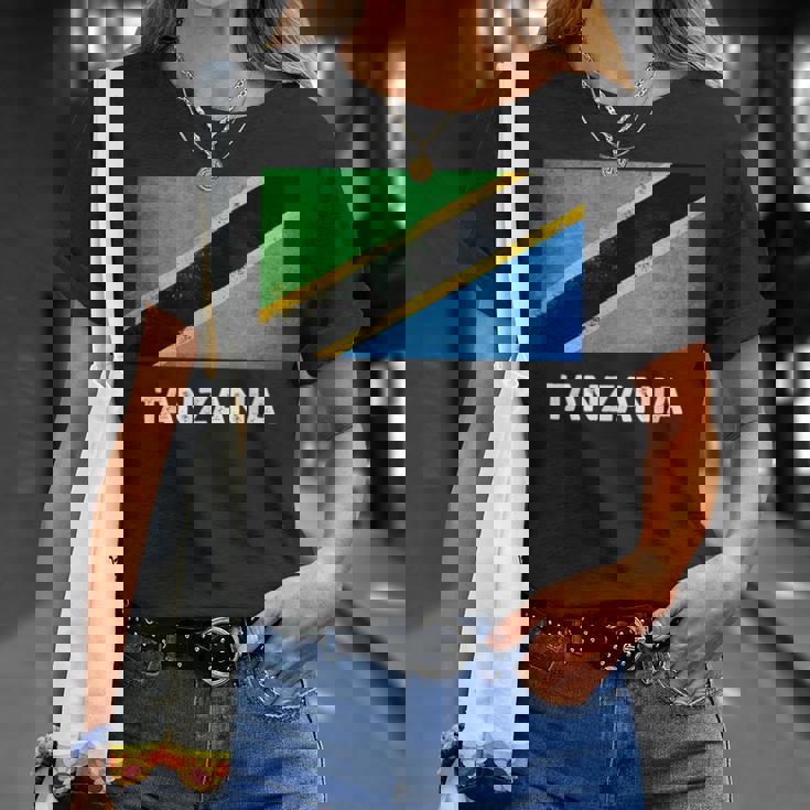 タンザニア国旗tシャツ Tシャツ 彼女への贈り物