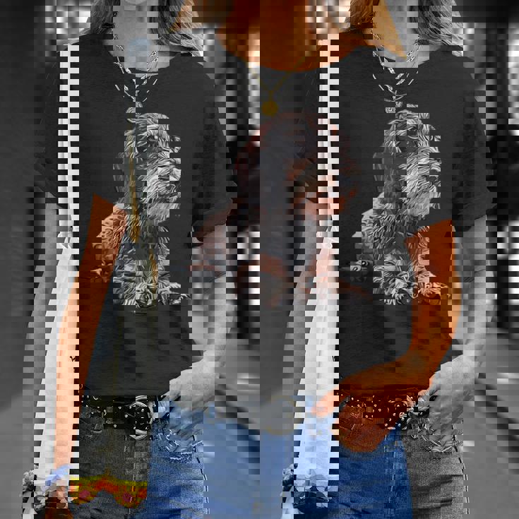 ダックスフンド ワイヤーヘア 長袖tシャツ Tシャツ 彼女への贈り物