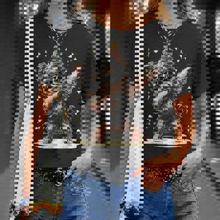 ダビング・ヨークシャー・テリア・ヨーキーズ・ヨーキー・ドッグ Tシャツ 彼女への贈り物