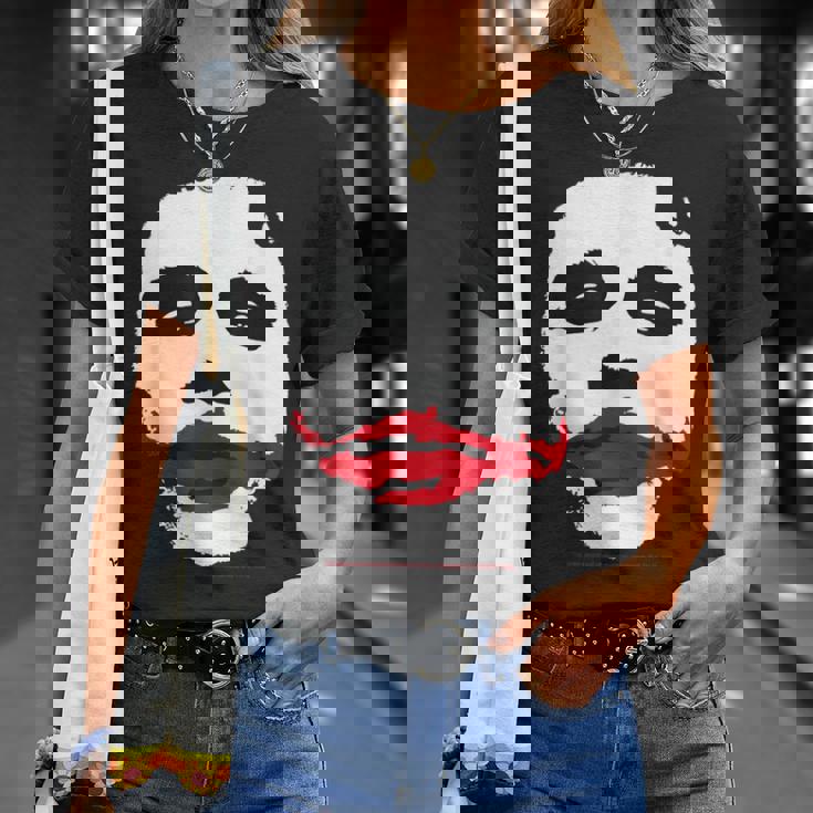 ダークナイトジョーカーの顔 ミニマリスト 象徴的なイメージ Tシャツ 彼女への贈り物