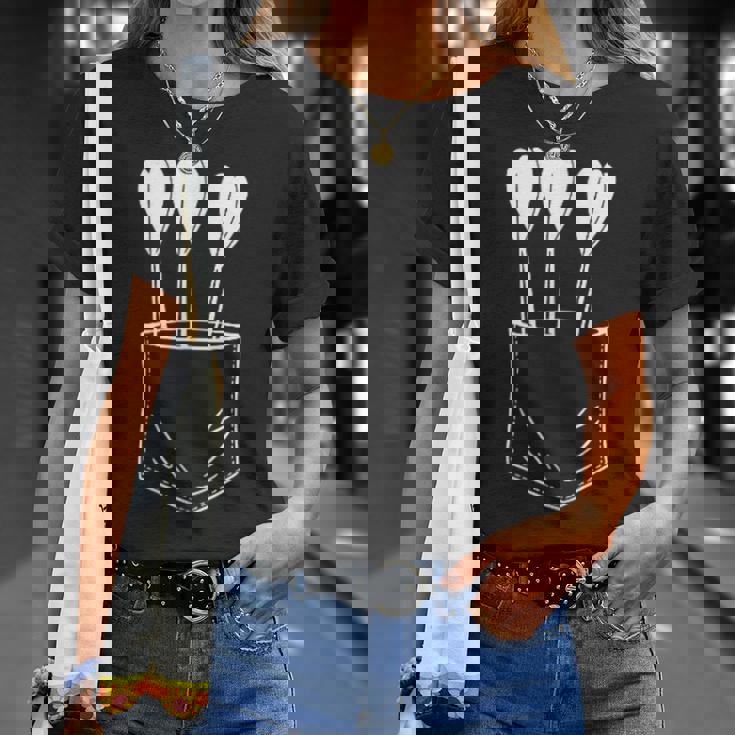 ダーツ ポケット 矢 ダーツ Tシャツ 彼女への贈り物