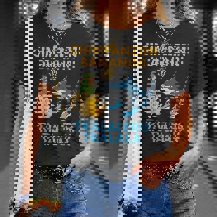 チンパンジーニ バナニーニs トララレロ トラララ 面白い 幼児向け Tシャツ 彼女への贈り物