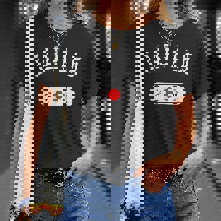 チームジャパンスケートボードジャージー日本国旗 Tシャツ 彼女への贈り物